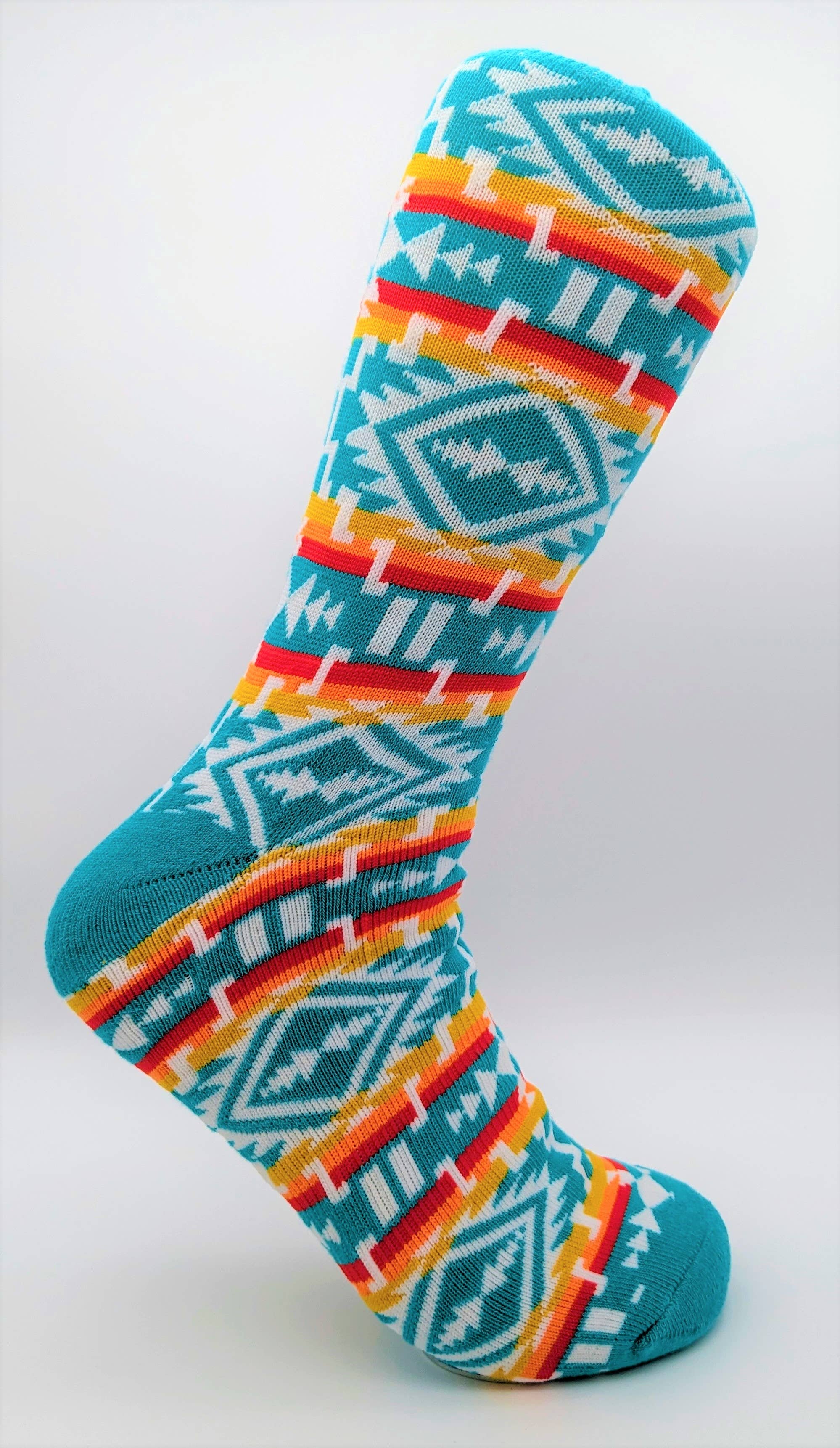 Flag Matrix Inc - Wholesale Socks - Unisex - Native Socks 9  - Sunset Tribal Design6