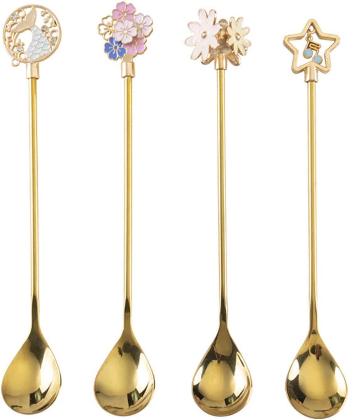 VIGOR - Wholesale Table Spoon (Cutlery) - Coffee Spoons Silverware Flatware Cherry Blossom Handle Coff2