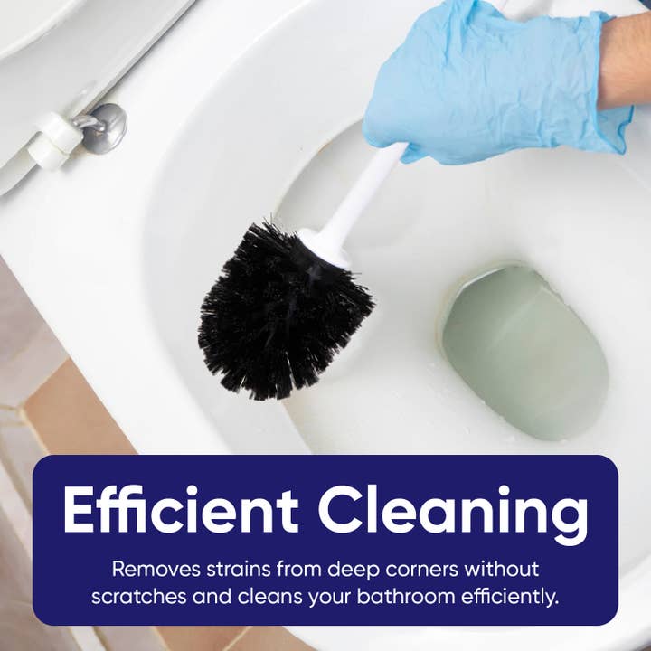 Superio Brand – wholesale Toilet bowl brush – Modern Design Toilet Brush with Matching Caddy/Holder-CS10