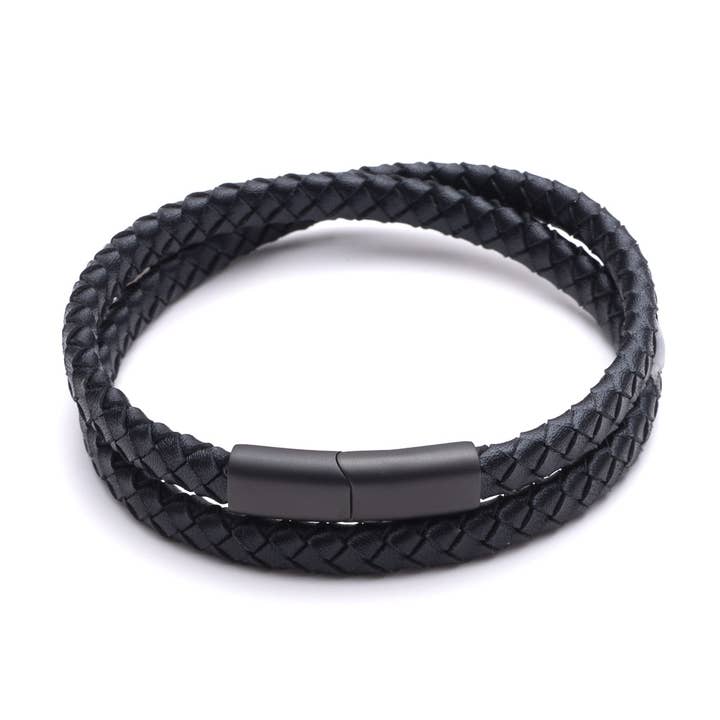 Återvunnet Läder T1203 Svart för wholesale av Midhaven Ltd - Tribal Steel