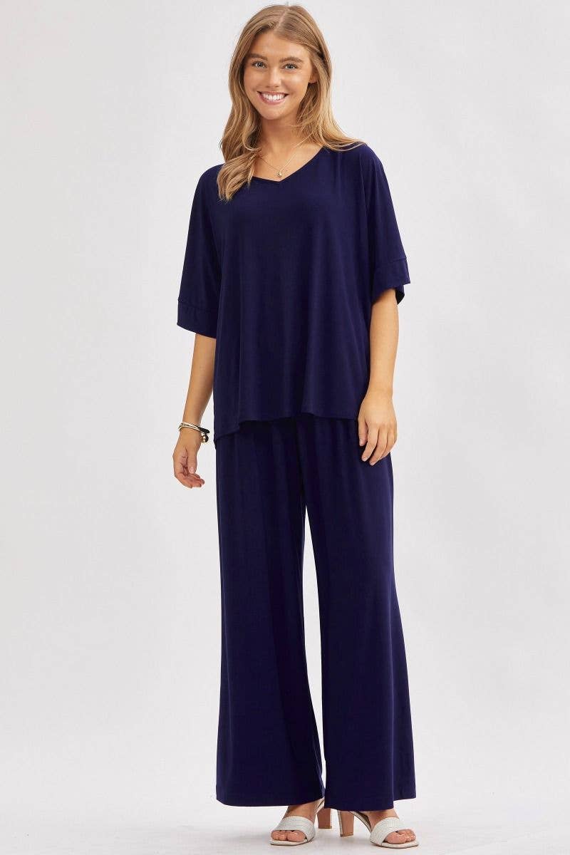 Dear Scarlett - Wholesale Top & Pant Set (NOT Loungewear) - Women's - Stylish Flowy Top + Wide Leg Set TRVSET-CABANA7