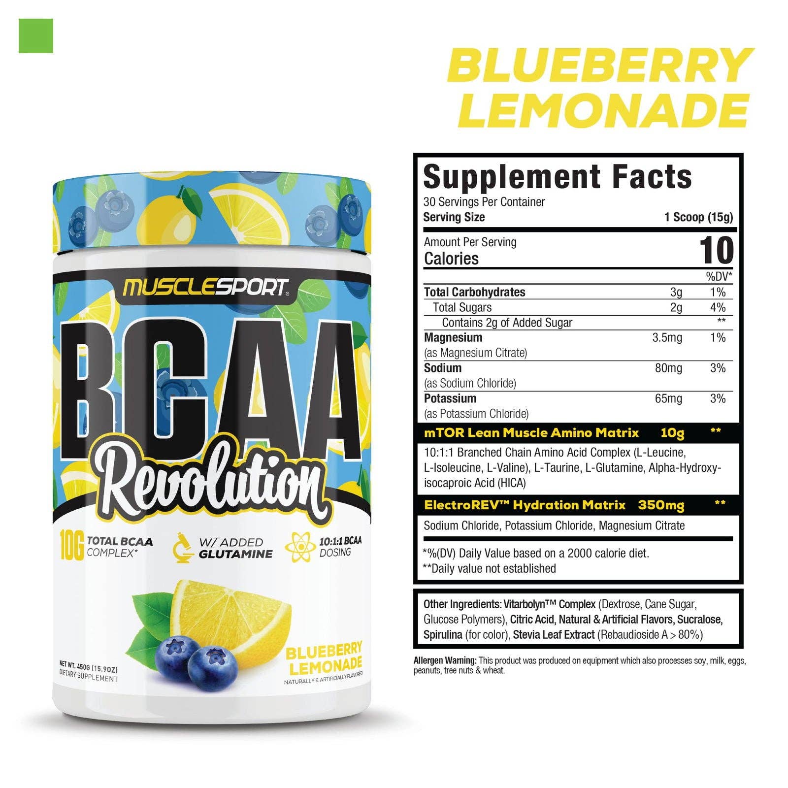 MuscleSport - Wholesale Protein/Superfood Powder - BCAA Revolution™1