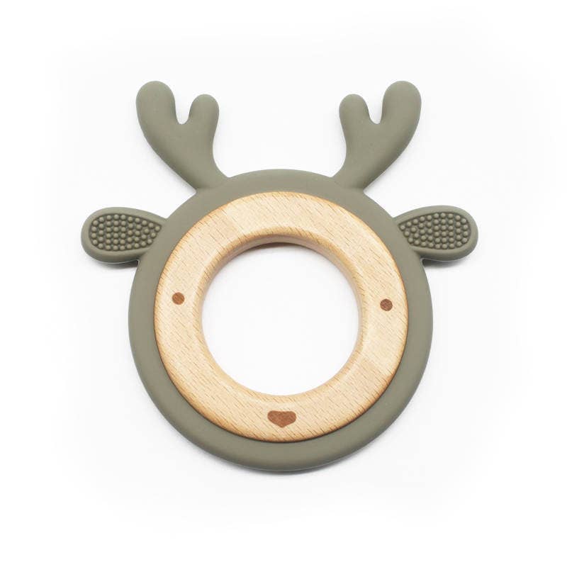 Boho + Babe - Wholesale Teether (Not Clip-On) - Baby - Reindeer Teether. Holiday/Christmas Baby Gift.6