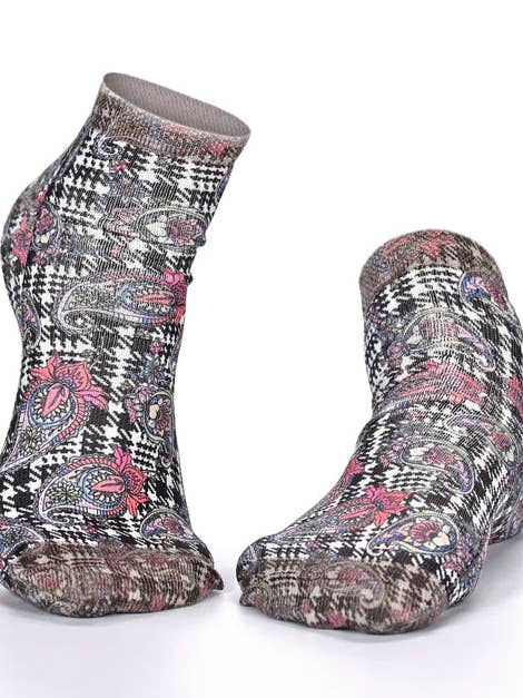 Light Grey Check Etro Socks for wholesale by Urbiana
