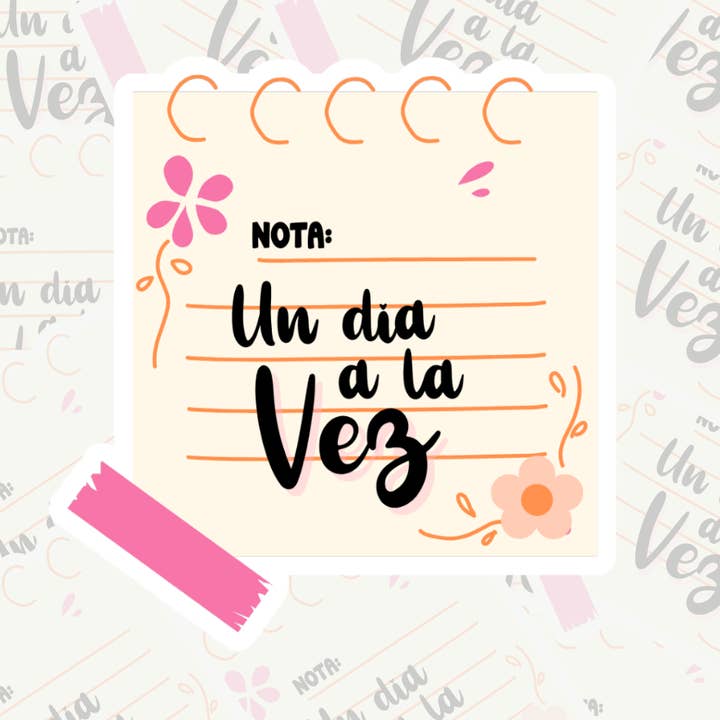 Un dia a la Vez Waterproof Stickers for wholesale by Konfetti & Co