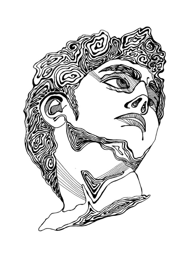 Gravure d'art de Dave (statue de David) pour la vente par Mind & Company