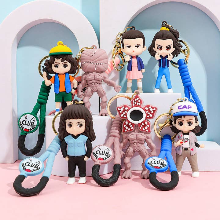 Porte-clés en silicone personnage de Stranger Things pour la vente par Little Trendy