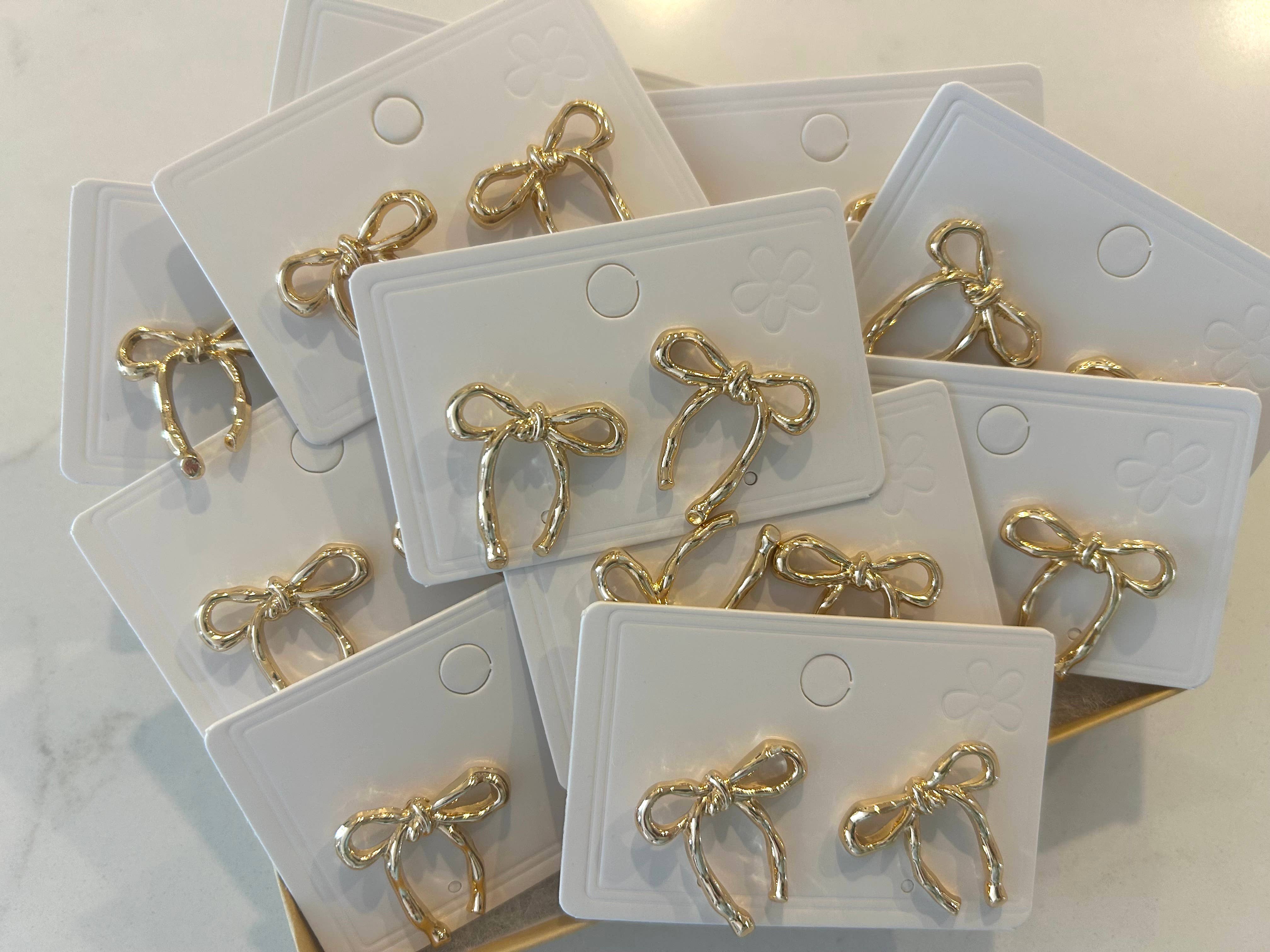 Kate Tuesday Jewelry - Wholesale Stud/Post Earrings - Gold Bow Stud Earrings3