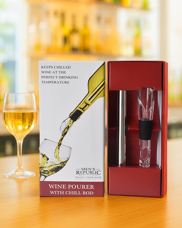 Men's Republic - Wholesale Wine aerator - Men's Republic Wine Chiller Stick with Aerator & Pourer