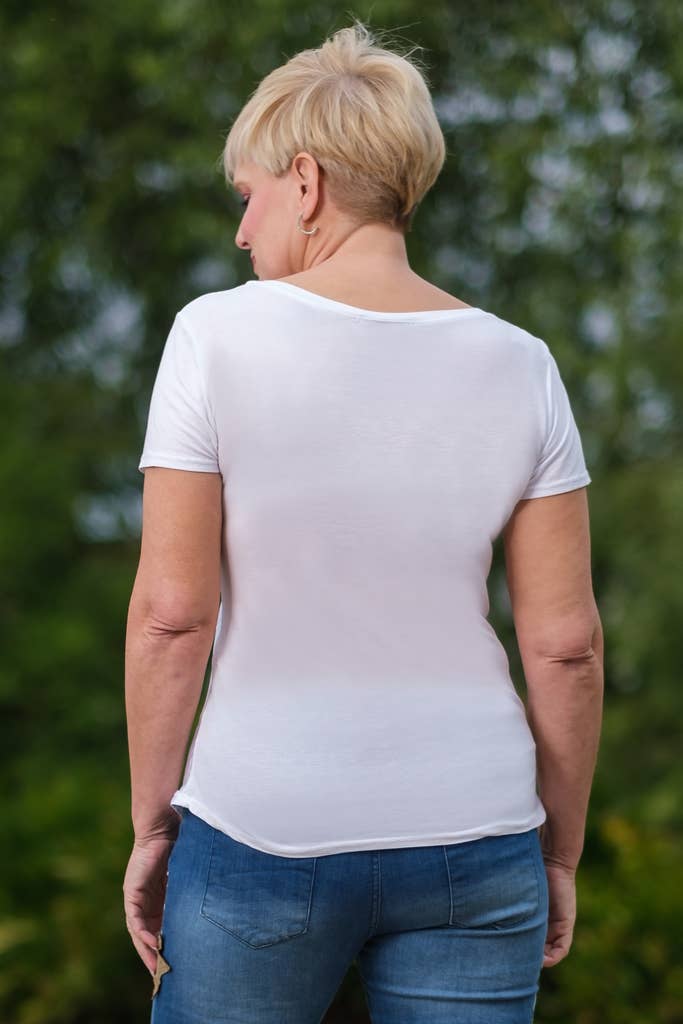 TINA Stephens Italy/Tees By Tina - Wholesale T-Shirt - Women's - Brea Viscose Sheen Top (BSS180)14