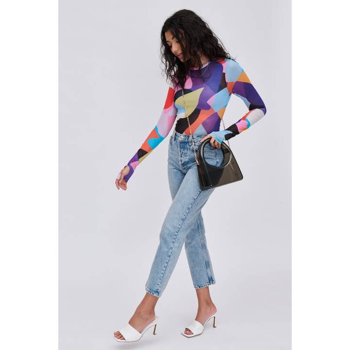 Urban Expressions - Wholesale Clutch - Dames - Zoila acrylic avondtas met transparant design11