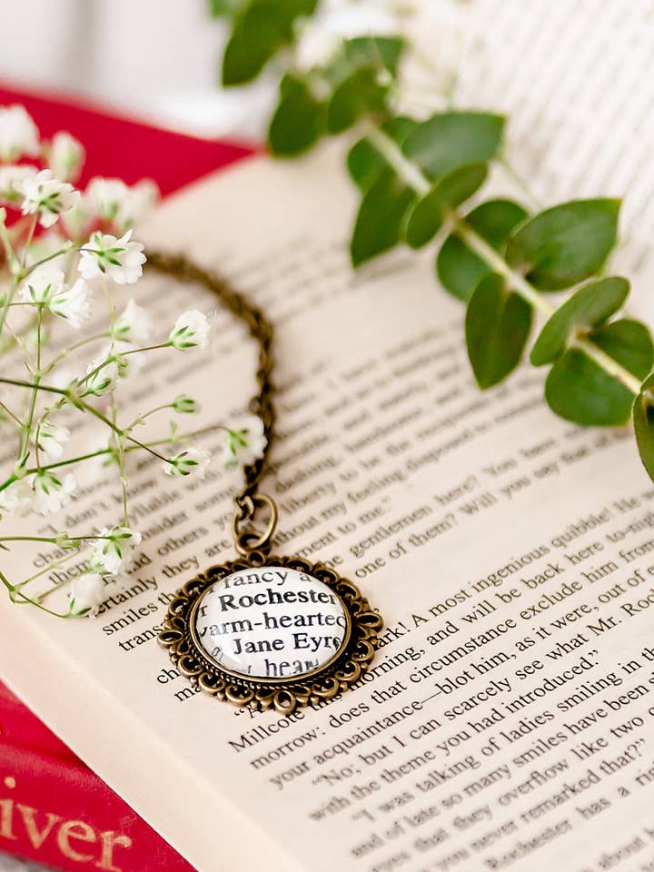 Bookish Necklace | Jane Eyre for wholesale by The Authored Shop