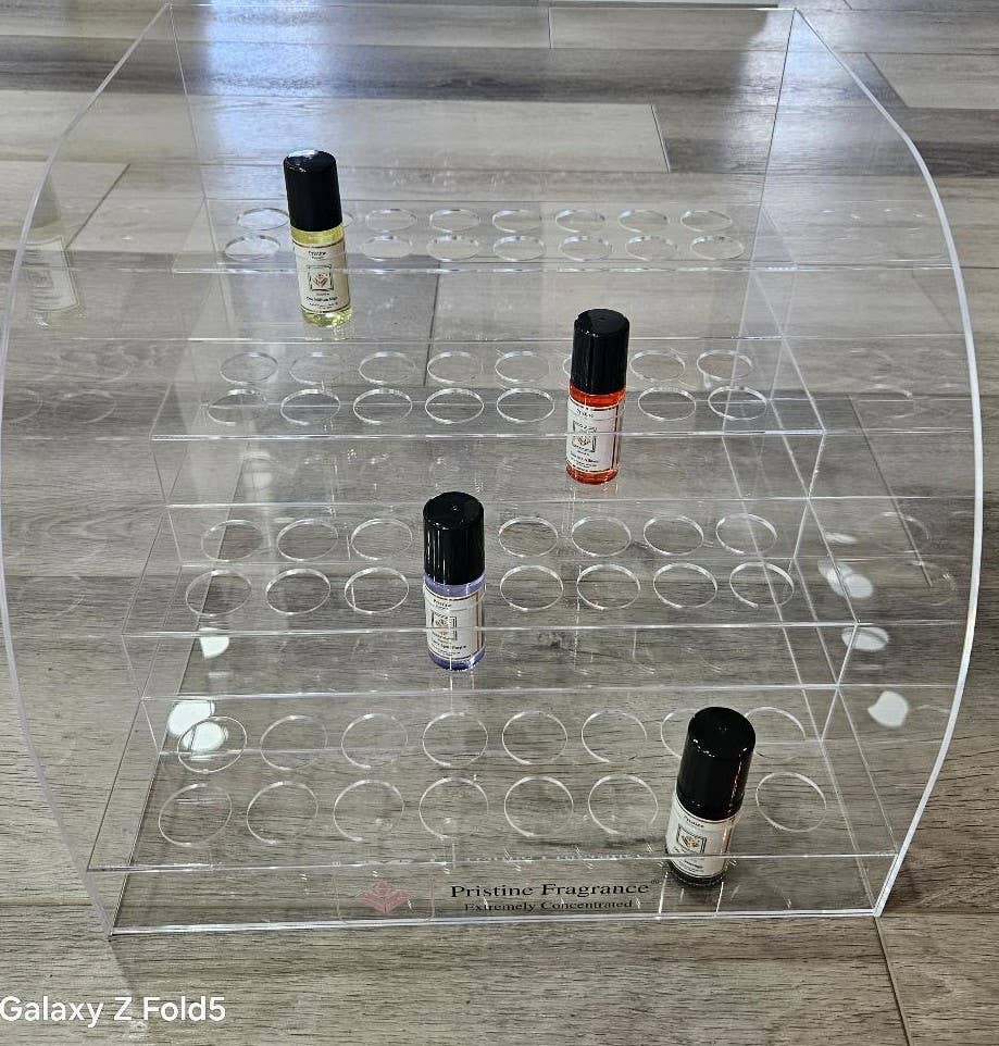 pristine fragrance - Wholesale Roll-On Fragrance - 1 oz. scented roll on body oil 64 pcs set with free display 3