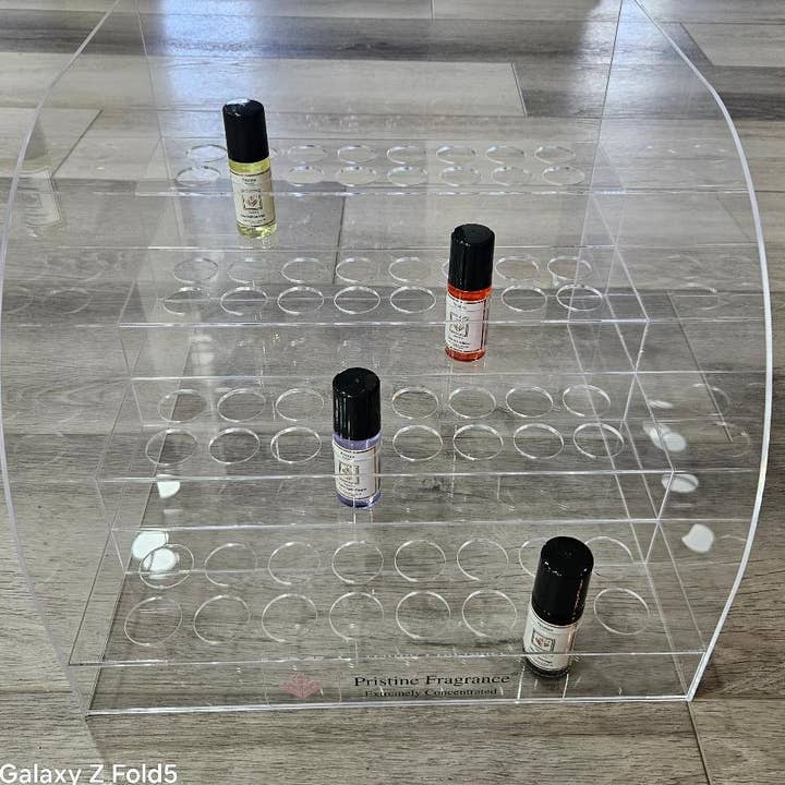 pristine fragrance - Wholesale Roll-On Fragrance - 1 oz. scented roll on body oil 64 pcs set with free display 3