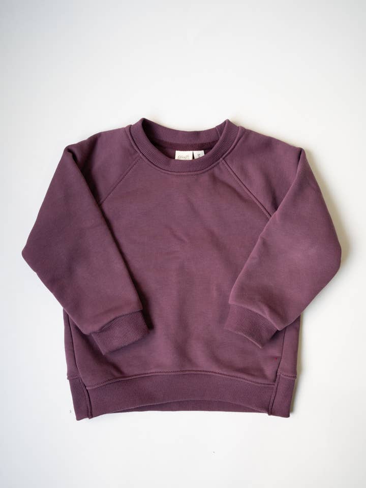 Felpa Rilassata Viola per Bambini per la vendita all'ingrosso da parte di Olivella Essentials