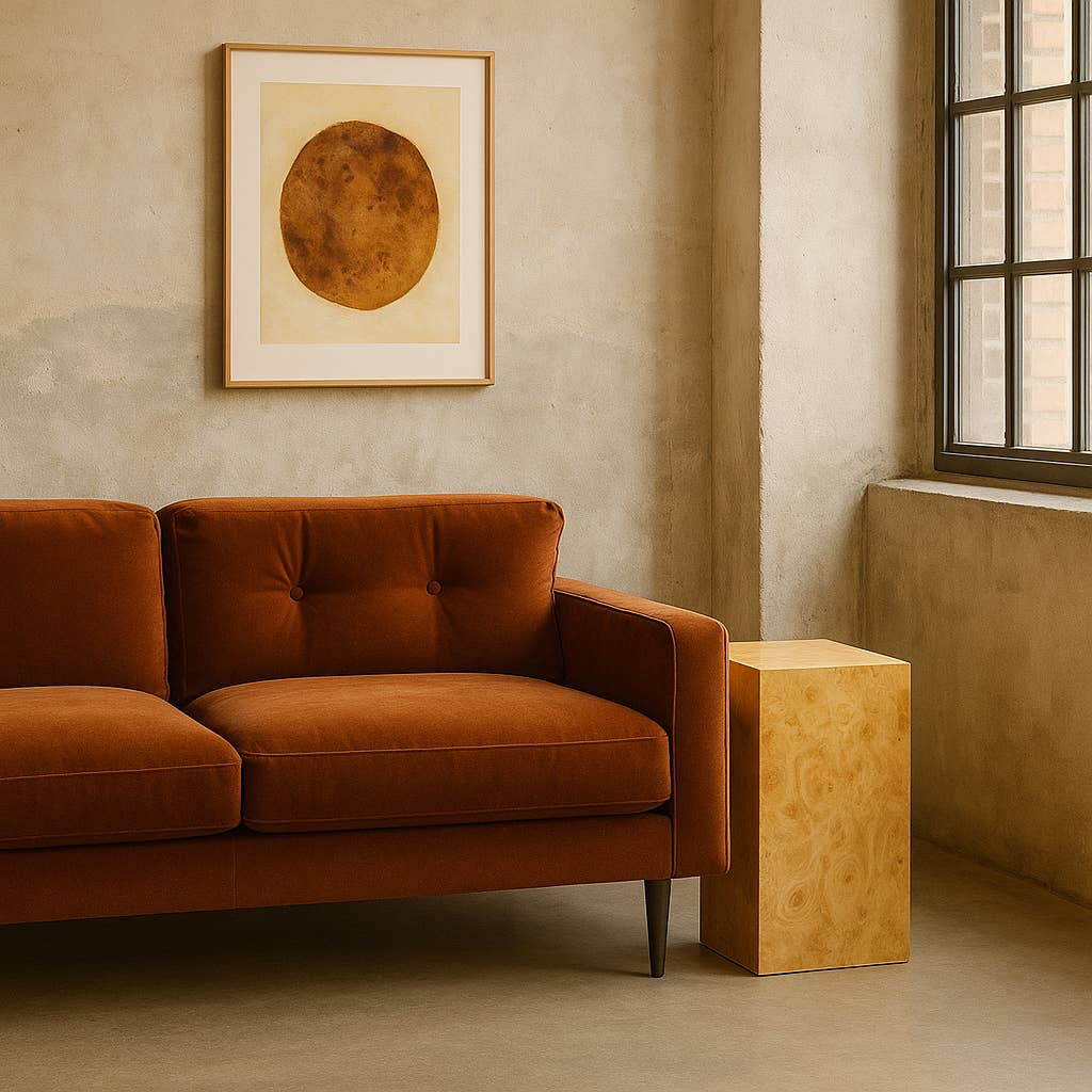 Opjet Paris - Wholesale Side Table - Atelier side table large model burl elm style L35 W35 H70cm1