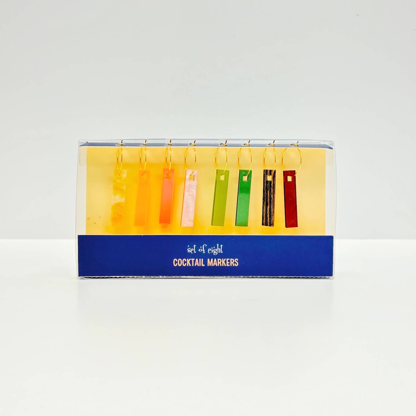 Mod Lounge Paper Company - Wholesale Wine/Cocktail Glass Markers - Hawaiian Summer Acrylic Cocktail Markers4