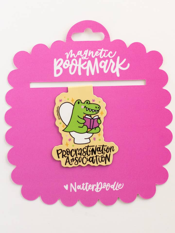 Segnalibro Magnetico Associazione Procrastinazione – Lettore Divertente per la vendita all'ingrosso da parte di NatterDoodle