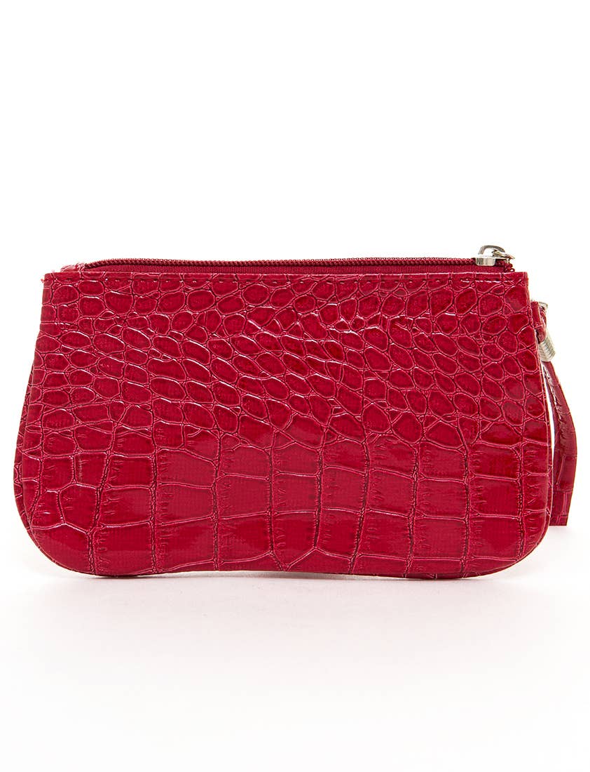 AMPERE CREATIONS - Wholesale Wristlet - Brighton Vegan Leather Inspired Croco Imitation Wristlet Bag15