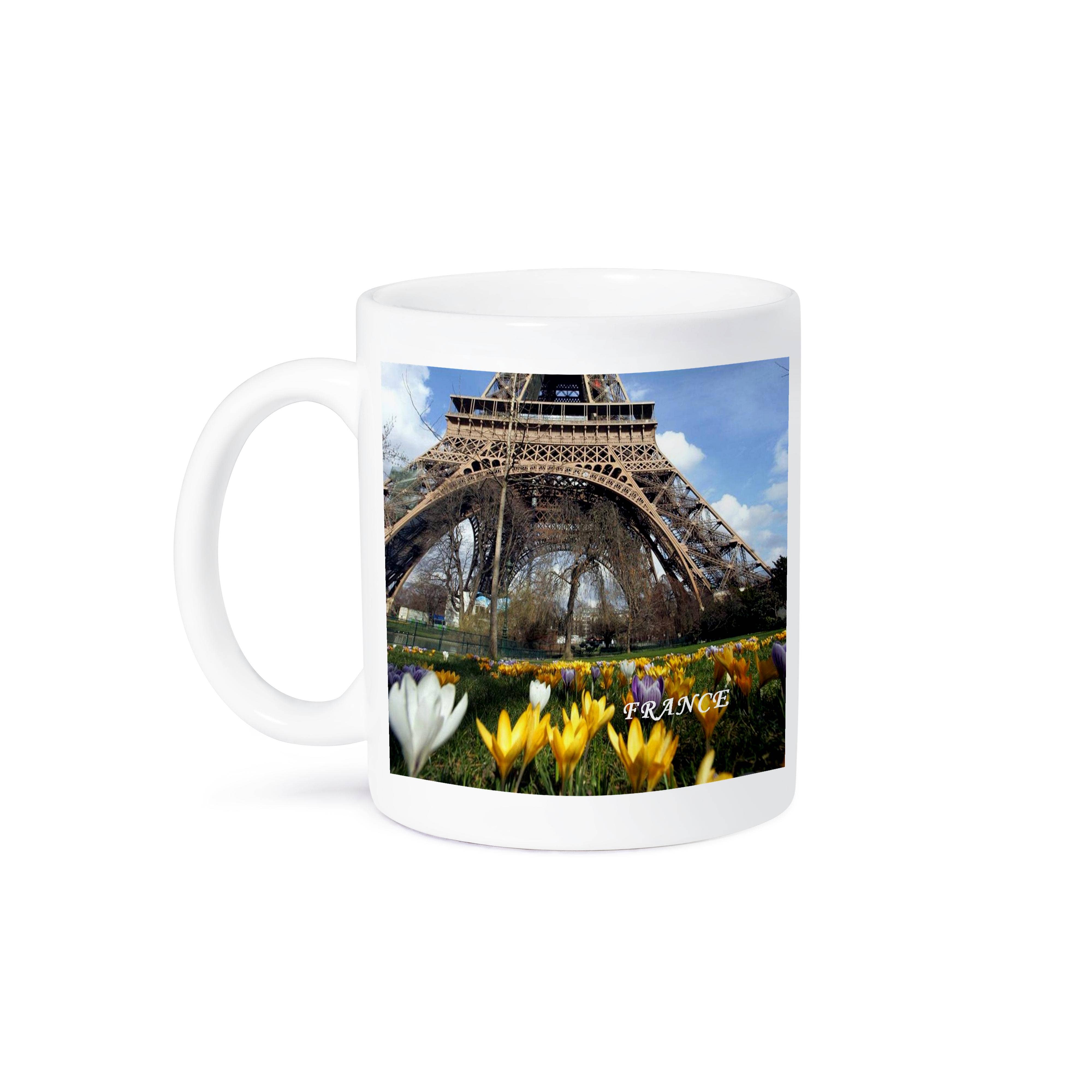 3dRose - Wholesale Coffee Mug - 3dRose, Tulips At Bottom Of Eiffel Tower, Mug8
