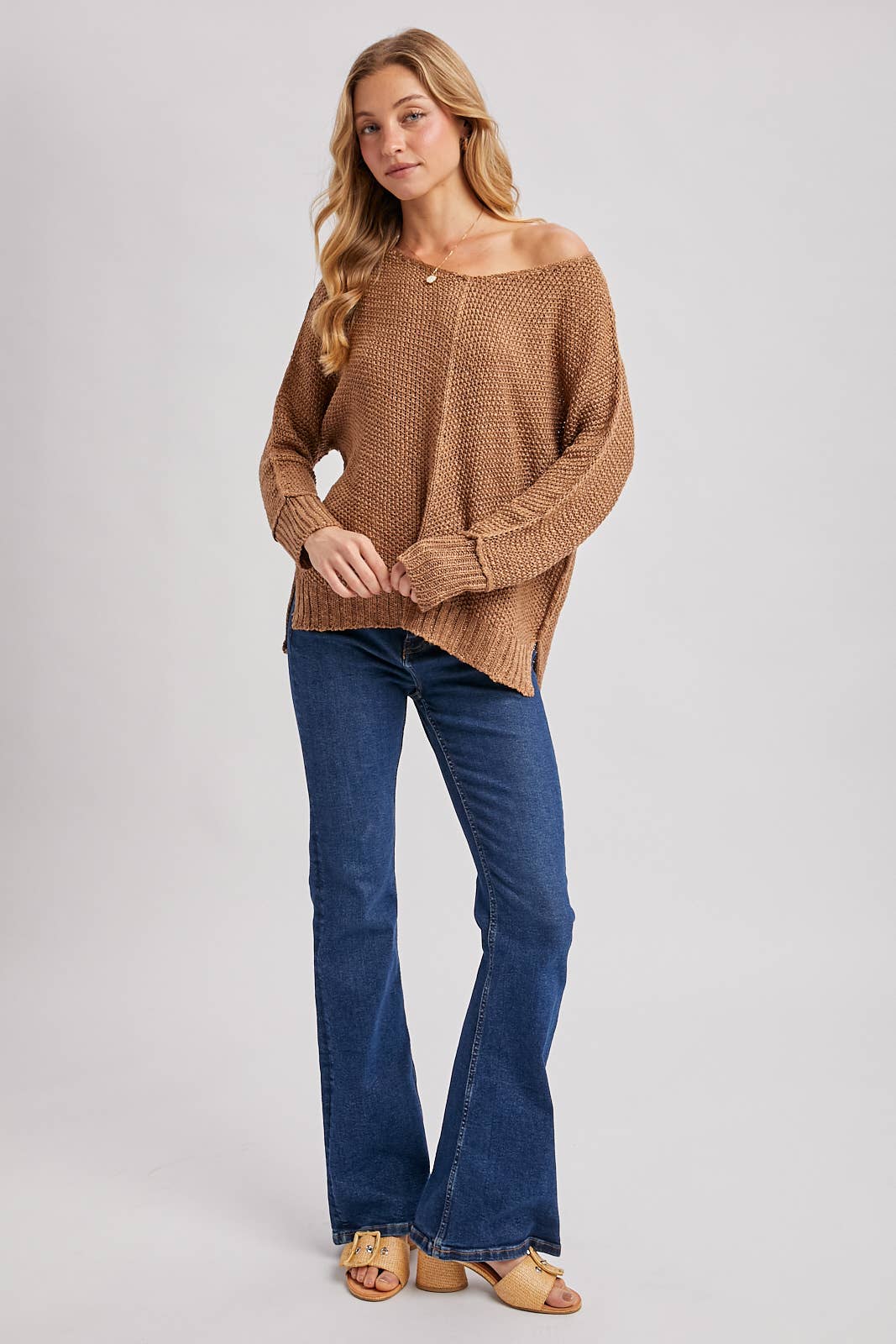 Bluivy - Wholesale Knit Sweater - Women's - REVERSE SEAM LOOSE FIT SWEATER15