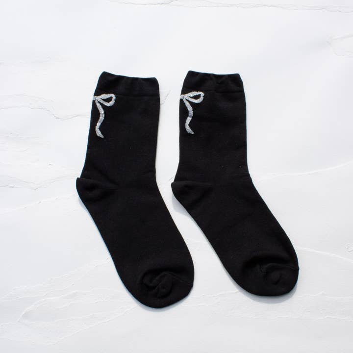 Tiepology - Wholesale Socks - Women's - Women's Holiday Ribbon Bow Casual Socks
