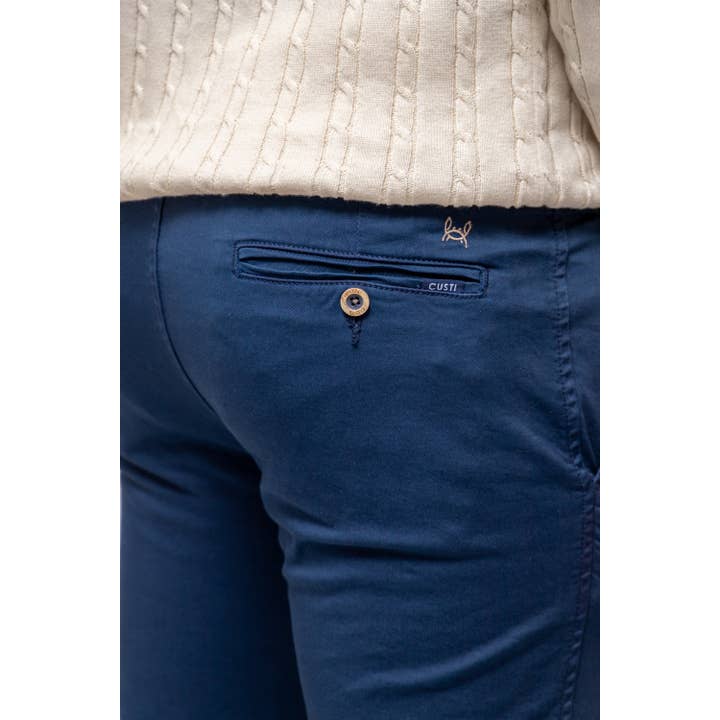 Pantalon chino élastique bleu | Jesulín pour la vente par Custi Mikelo: Men's Clothing & Christmas Gifts