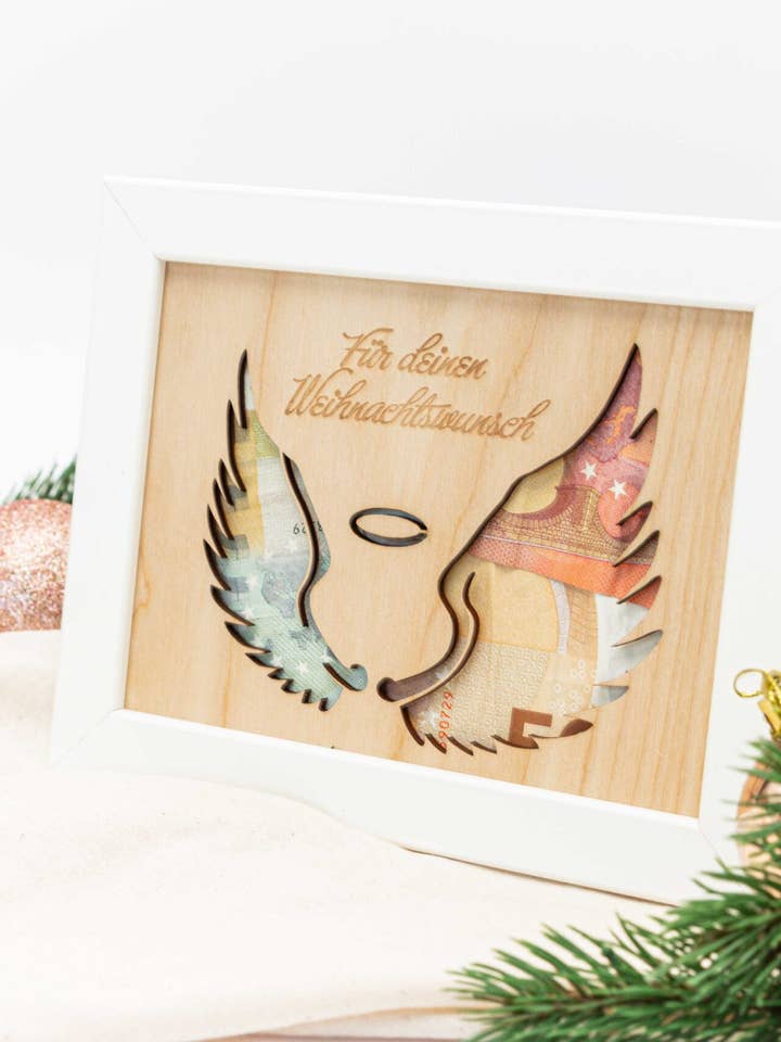 Personalized money gift for Christmas: Angel for wholesale by HANDMADE von Mia FÜR DICH