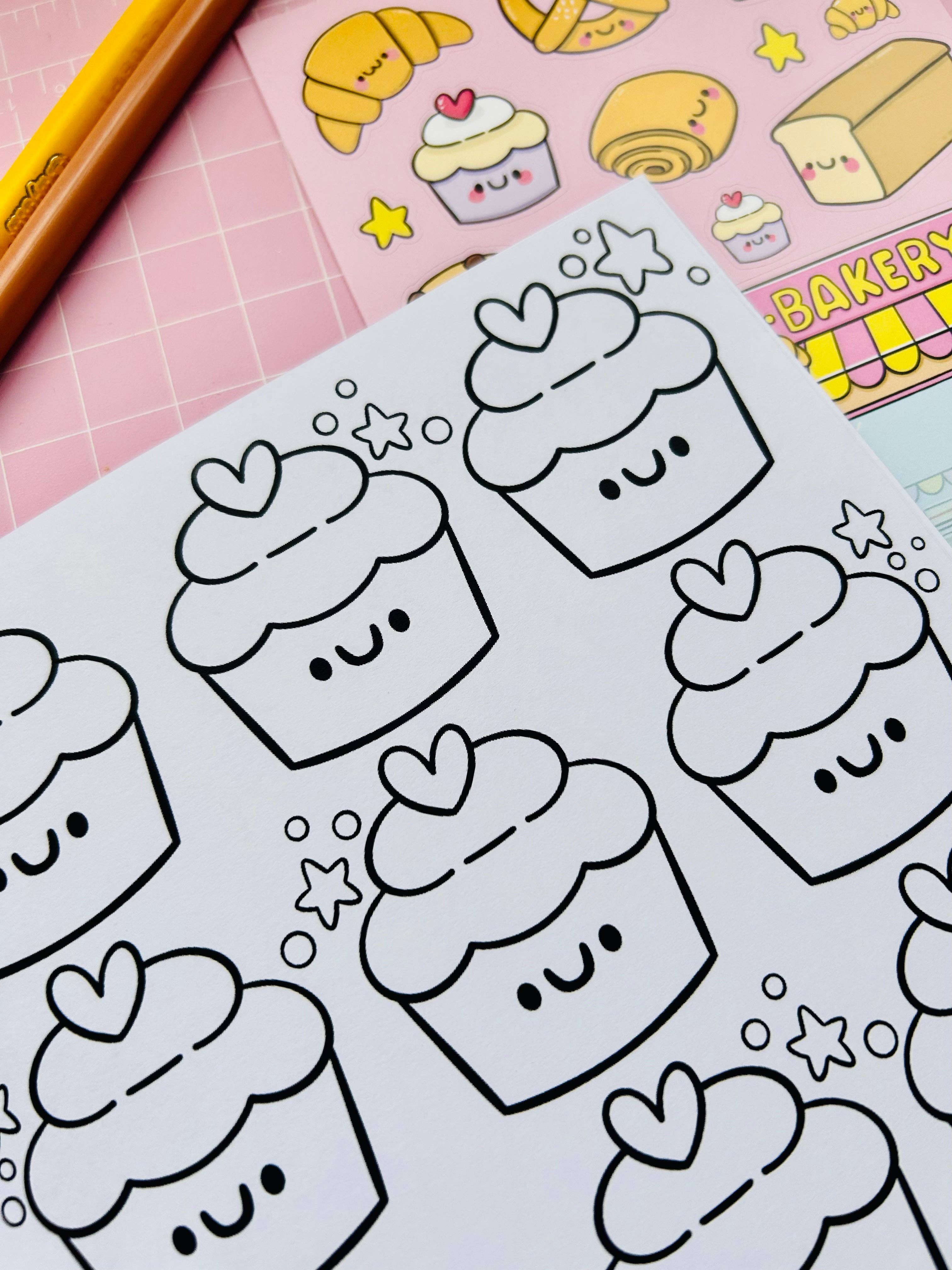 Kellylou – wholesale Colouring and activity book – kids and baby – Bakery Cuties - Colouring Book4