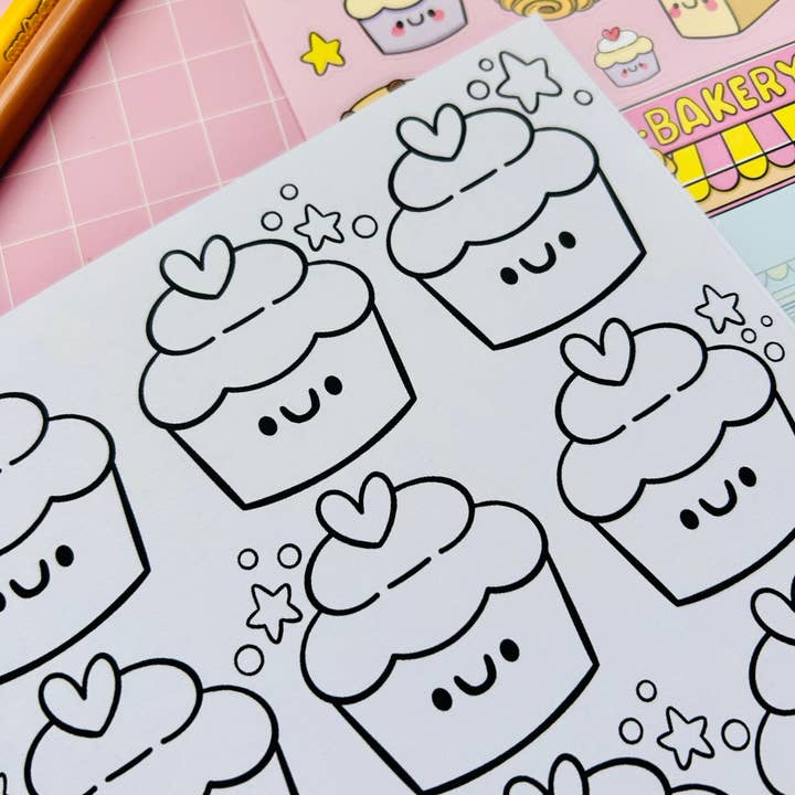 Kellylou – wholesale Colouring and activity book – kids and baby – Bakery Cuties - Colouring Book4