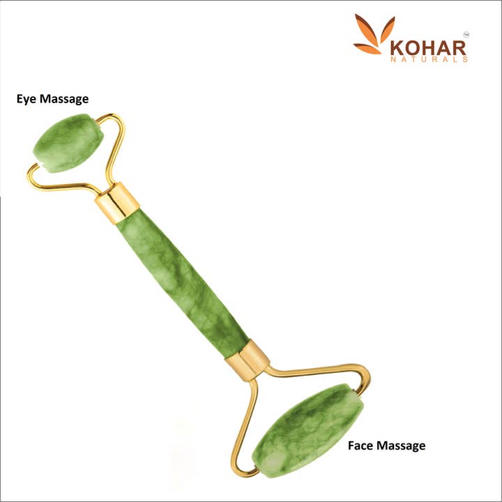 KOHAR NATURALS - Wholesale Gua Sha Tool - Natural jade Stone Roller and Gua Sha face massage Gift Set1