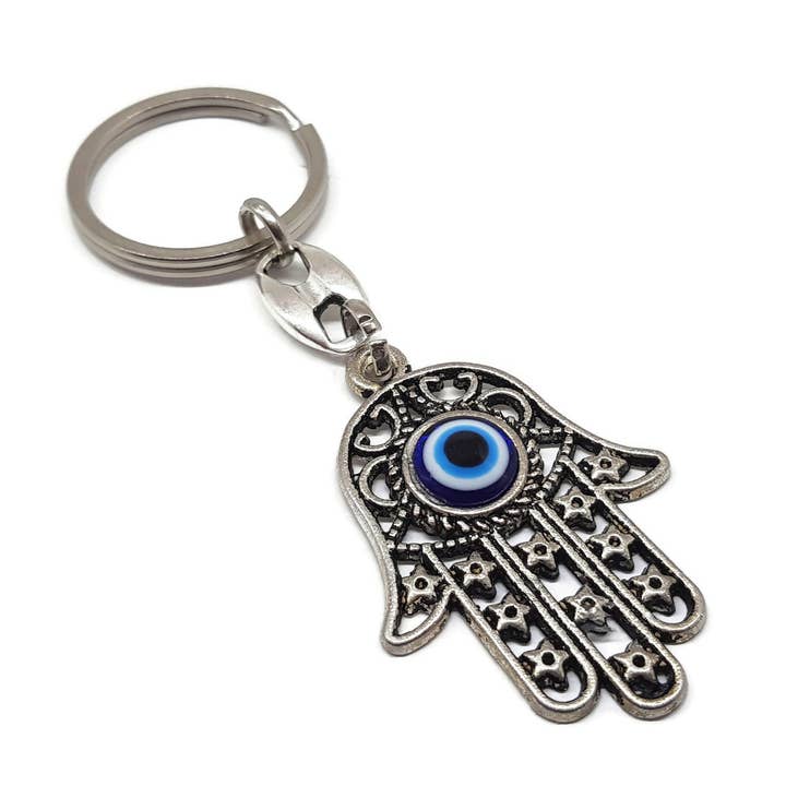 MYSTIC JEWELS – Großhandel Schlüsselanhänger – Unisex – Metall Evil Eye Keychain - Classic - Türkisches Auge - für Ihr
