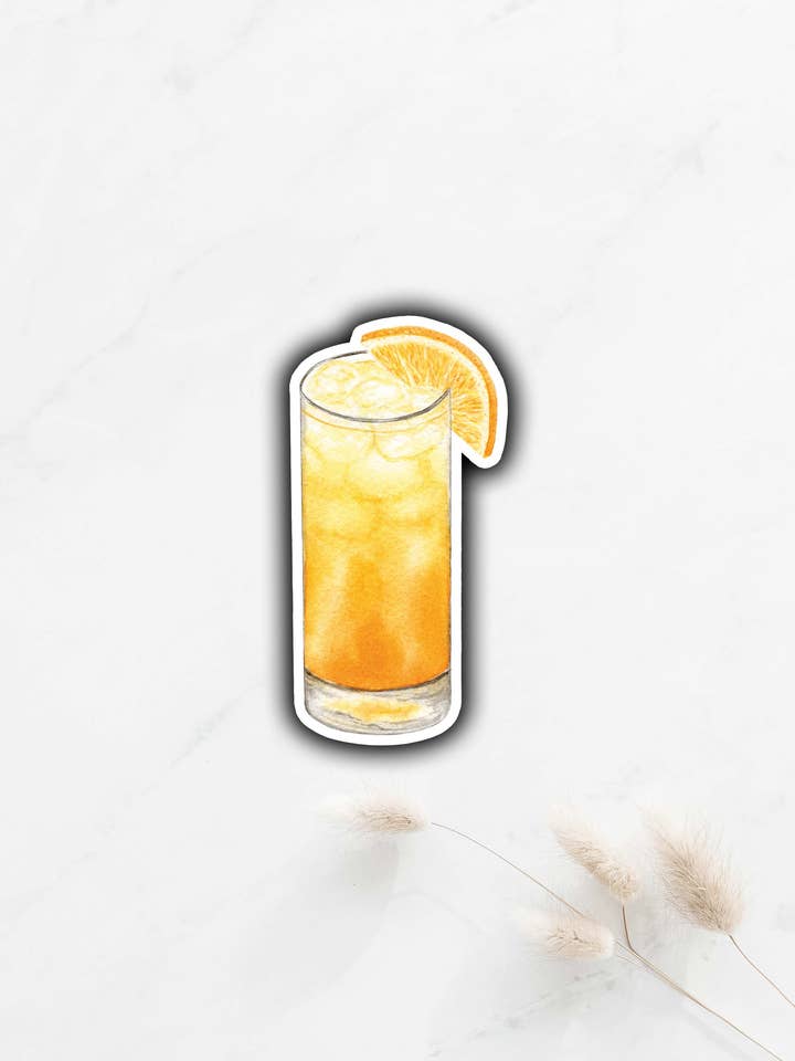 Autocollant à cocktail Vodka Orange pour la vente par Tammy Speed Design