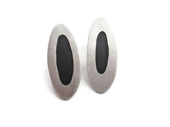 Kimya Joyas – Brincos de pino por atacado – Brincos Assimétricos de Prata com Pregos2