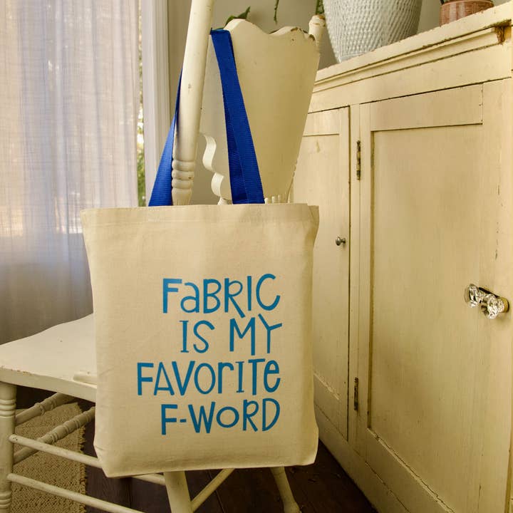 Tissu F-Word - Sac fourre-tout en toile pour la vente par Kati Cupcake
