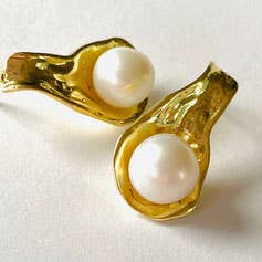 Brincos de pepita dourada por atacado de Angela Teichert jewelry & components