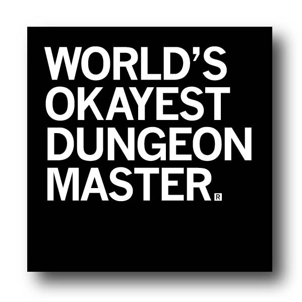 RAYGUN - Wholesale Sticker - World's Okayest Dungeon Master Sticker0