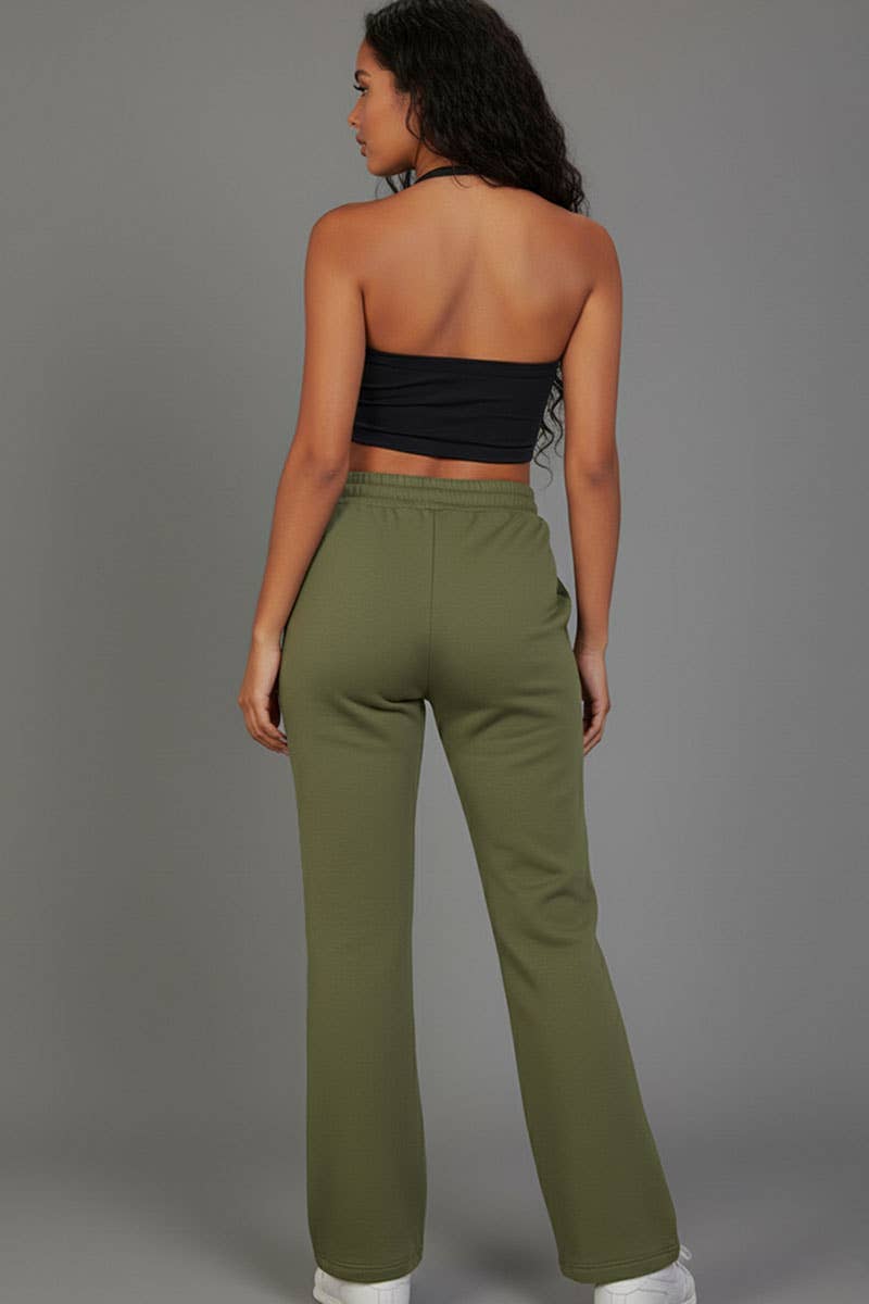 CAPELLA APPAREL – wholesale Mjukis- och joggingbyxor – Dam – Dragsko Waist Slant Pocket Sweatpants14