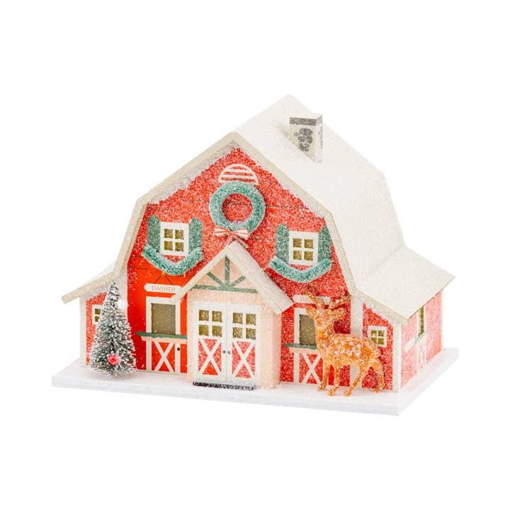 VIL1252 - Reindeer Barn for wholesale by My Mind’s Eye