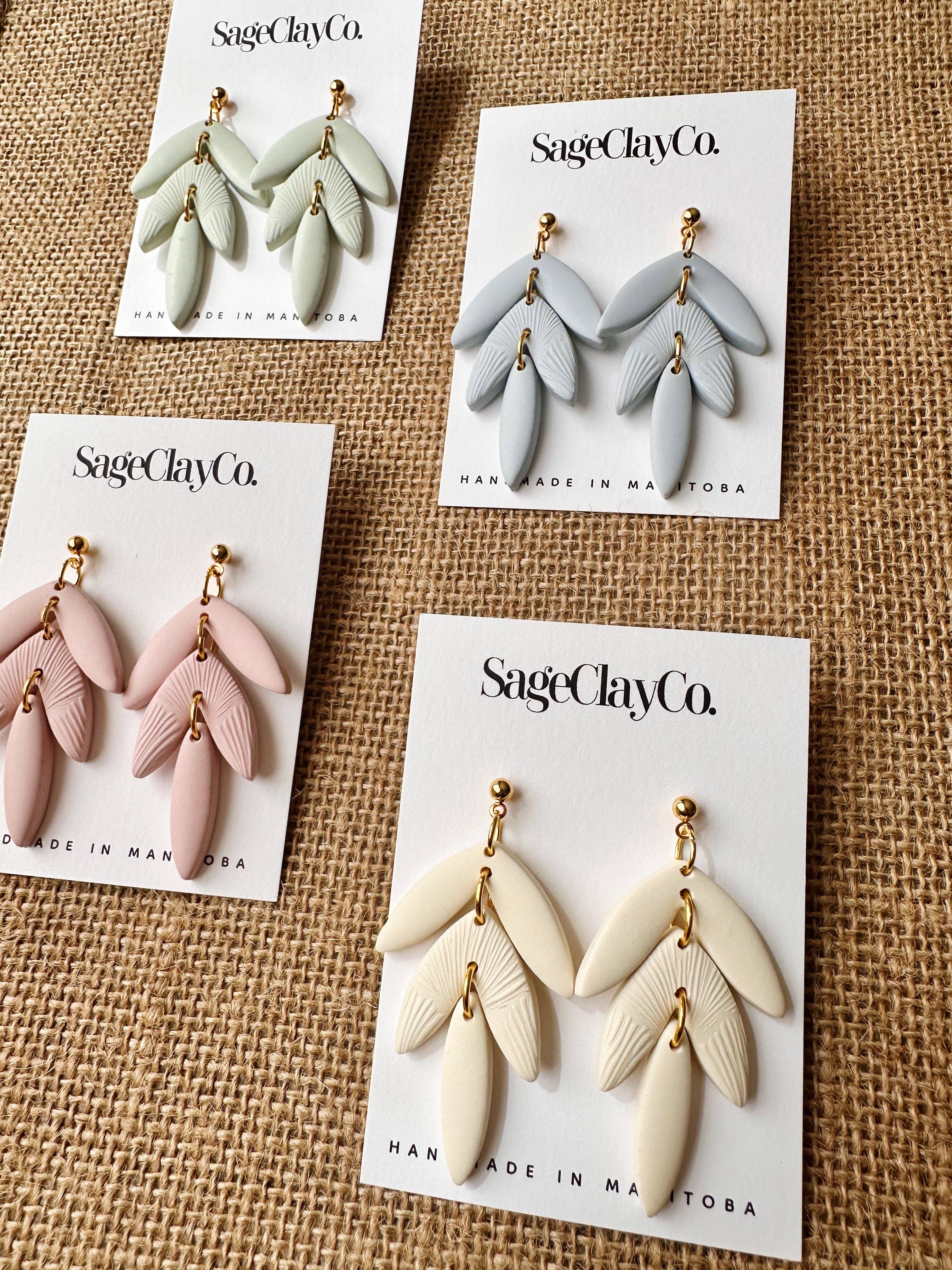 SageClayCo - Wholesale Dangle Earrings - Dahlia | In Bloom Collection5