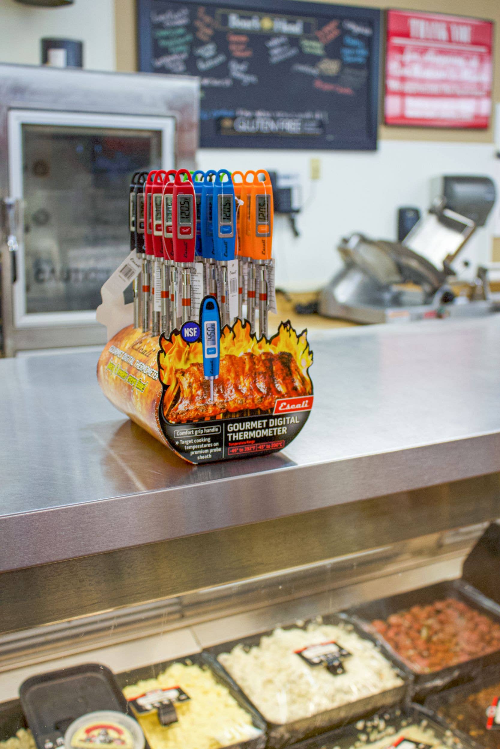 Kitchen Supply - Wholesale Thermometer - Gourmet Digital Thermometer CDU, 18 count4