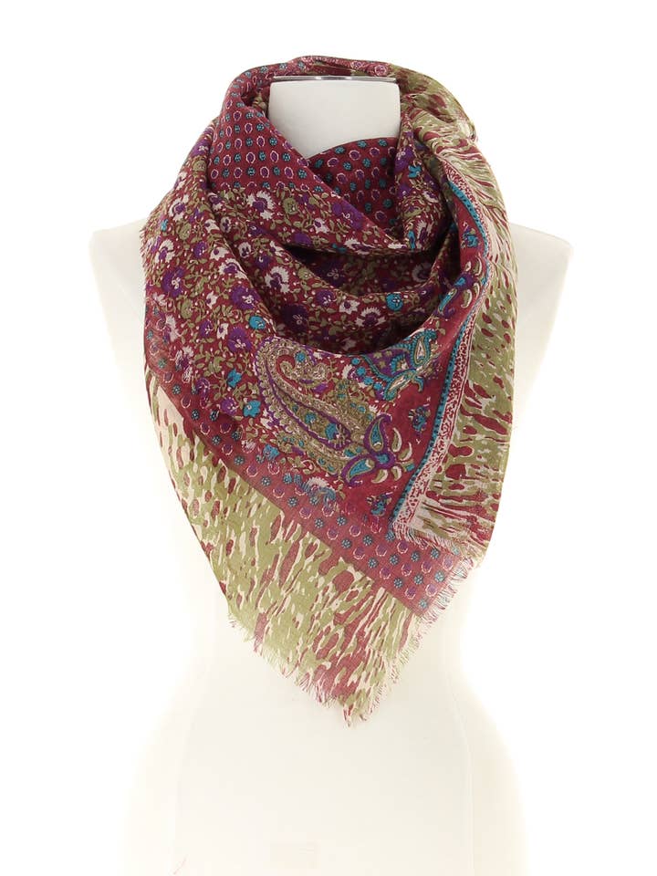 KERMAN SCARF - 100% WOOL for wholesale by DIWALI PARIS