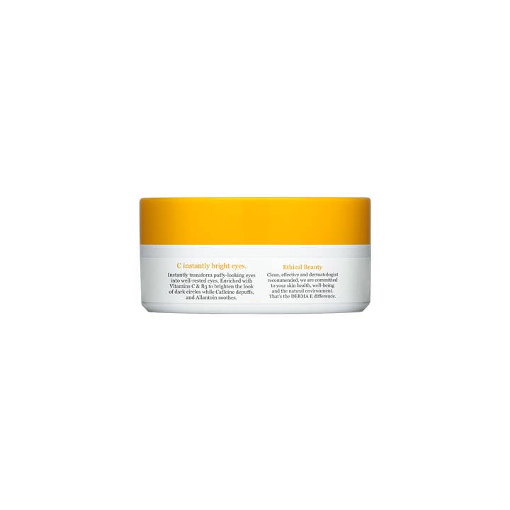 DERMA E - Wholesale Eye Treatment Mask - Vitamin C Bright Eyes Hydro Gel Patches (60 pads)