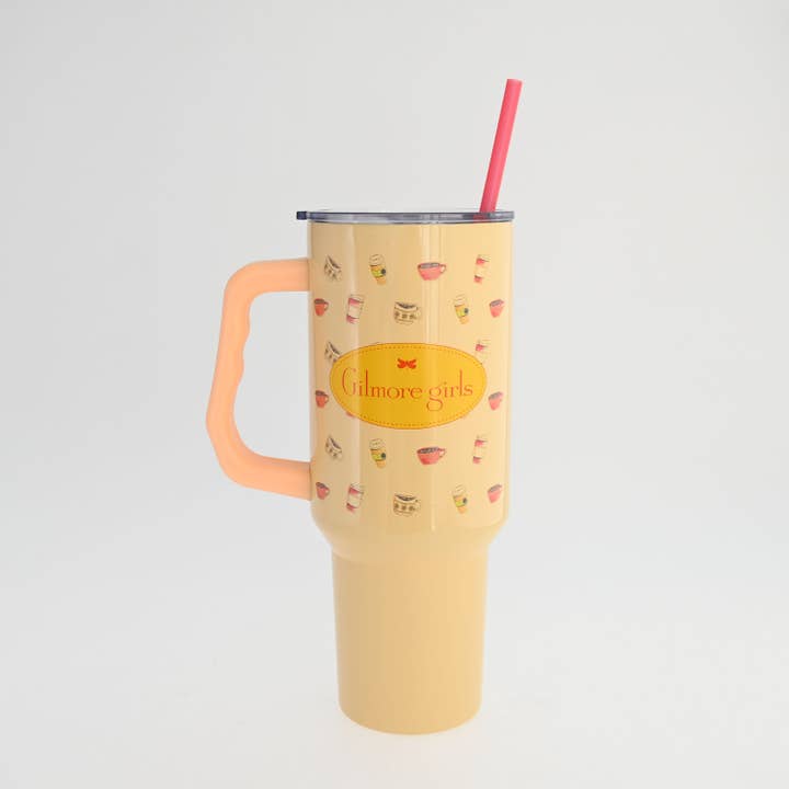 Silver Buffalo - Wholesale Insulated Mug/Tumbler - Gilmore Girls Watercolor Luke's Pattern 40oz SS Tumbler3