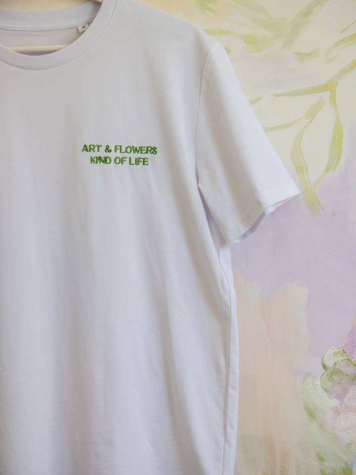 Lienzo Art & Flowers Kind of Life, camiseta blanca para venta al por mayor de Flora