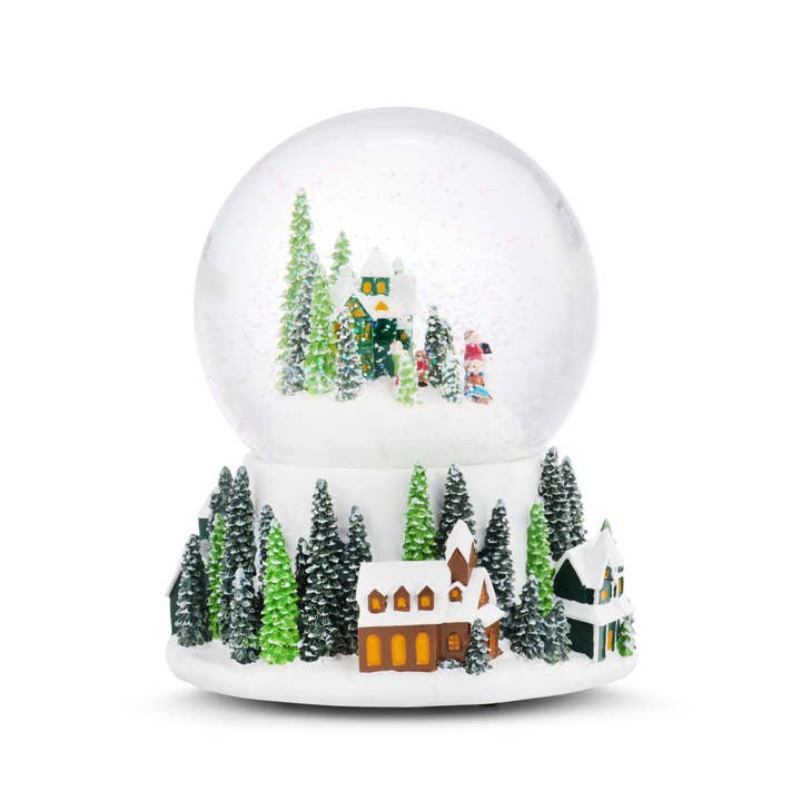 DEMDACO - Wholesale Christmas Decoration - Forest Village Musical Snow Globe - 5x7in2