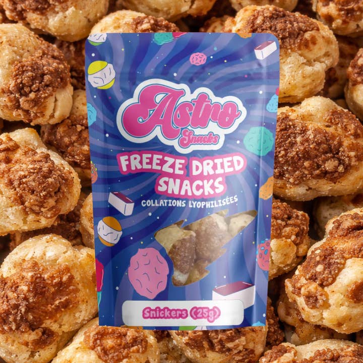 Freeze Dried Snickers for wholesale by Astro Snacks