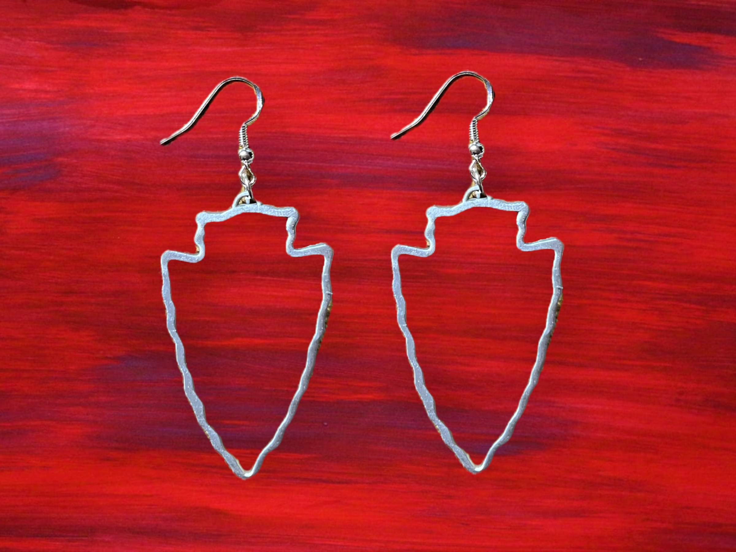 Elby Designs – wholesale Dangle earrings – Kansas City Arrowhead Earrings2