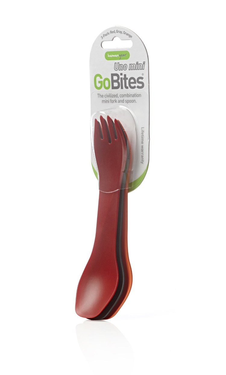 humangear - Wholesale Kitchen Utensil Set - GoBites Uno 3-Pack - Portable Reusable Spork Utensil1