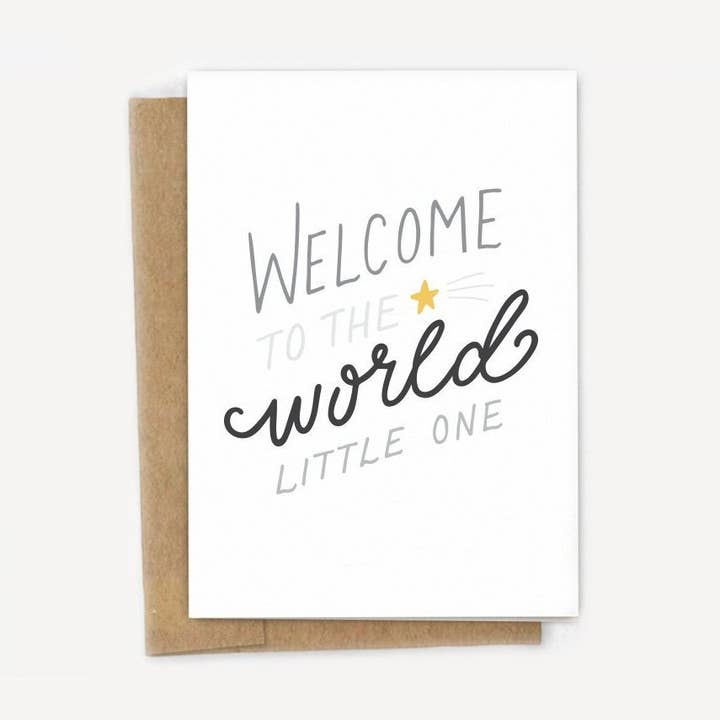 Welcome To The World Little One Card for wholesale by A Fink & Ink